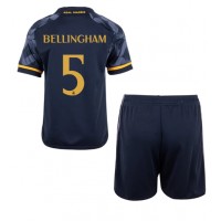 Maglie da calcio Real Madrid Jude Bellingham #5 Seconda Maglia Bambino 2023-24 Manica Corta (+ Pantaloni corti)